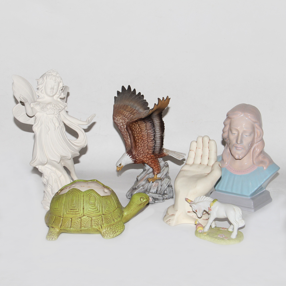 Collection of Ceramic and Porcelain Figurines