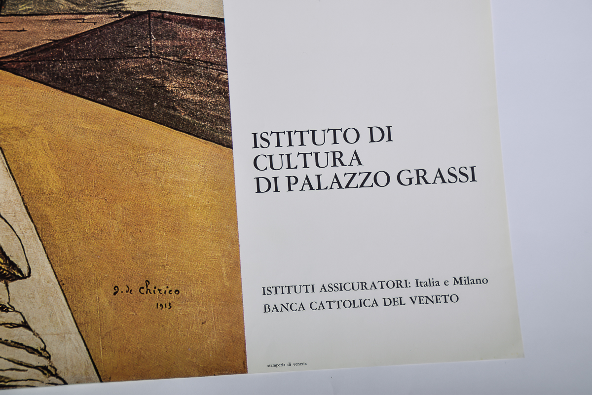 1979 La Pittura Metafisica Giorgio de Chirico Poster