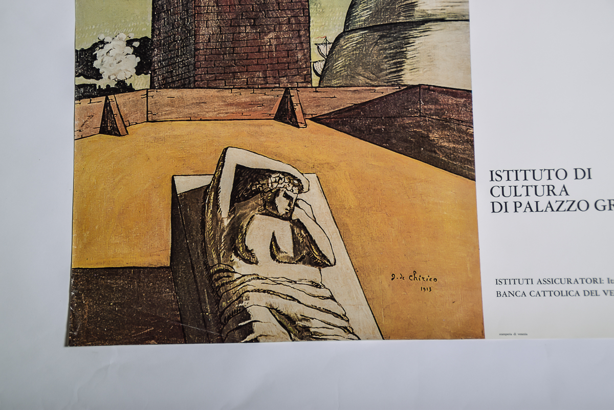 1979 La Pittura Metafisica Giorgio de Chirico Poster