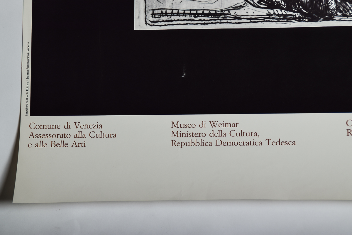 1981 Rembrandt Incisore Comune di Venezia Poster