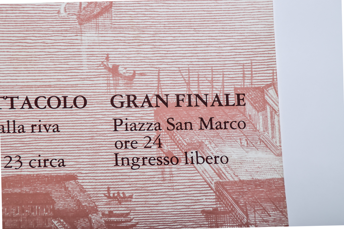 1981 Canal Grande di Maurice Bejart Poster