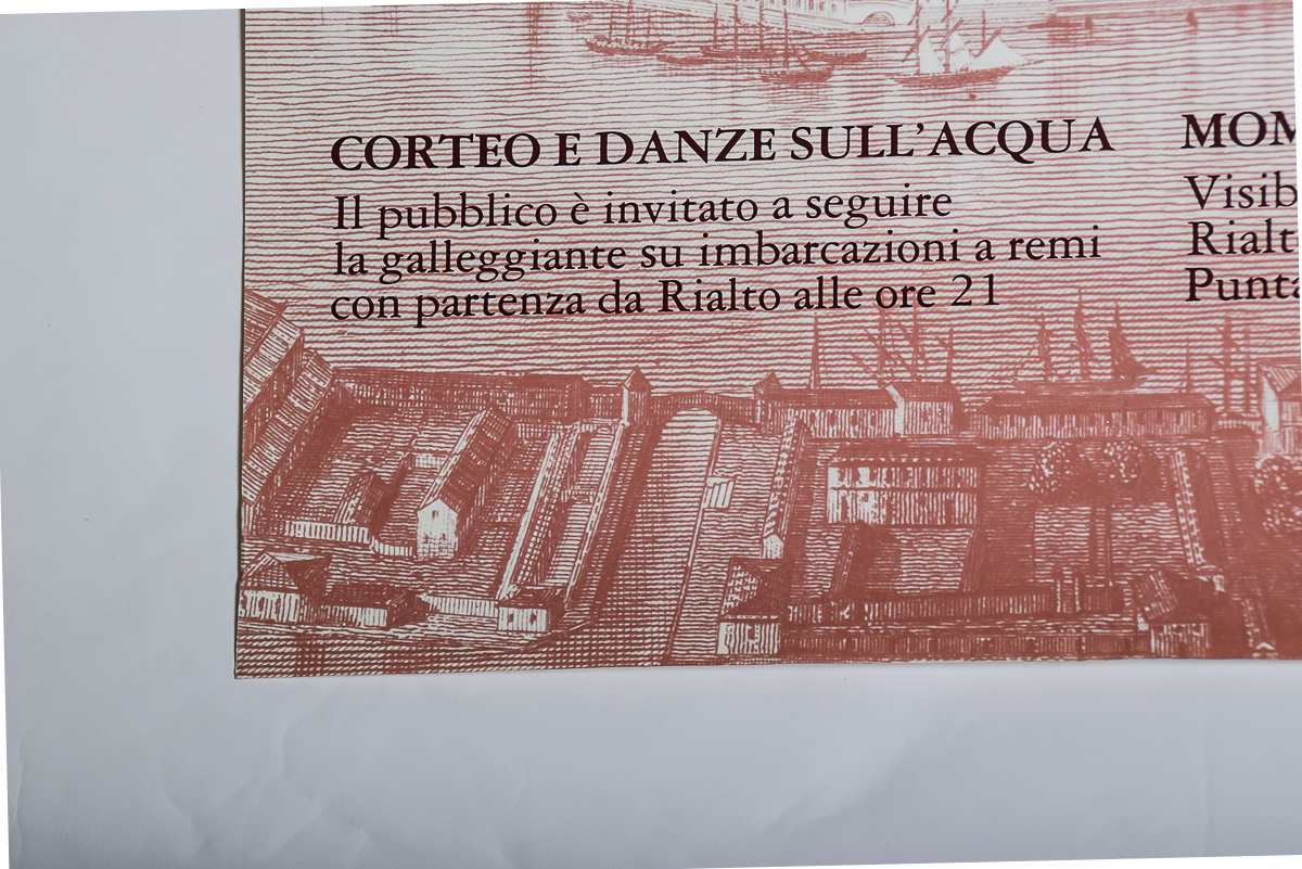 1981 Canal Grande di Maurice Bejart Poster