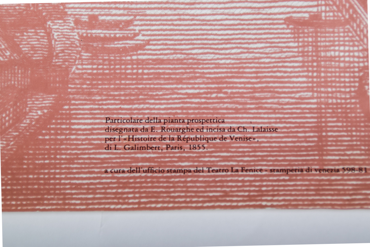 1981 Canal Grande di Maurice Bejart Poster