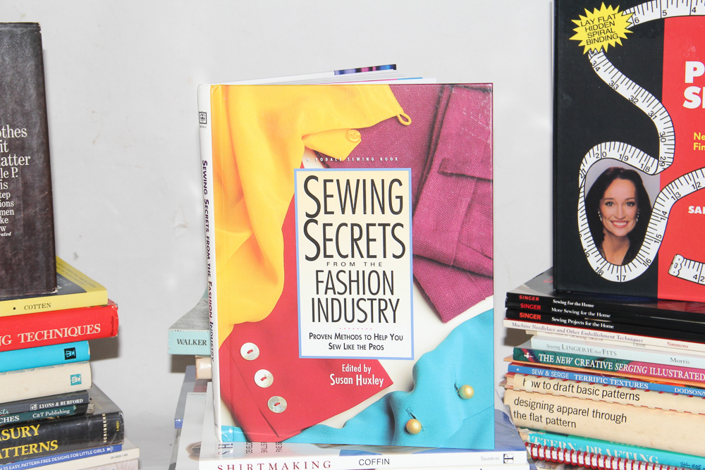 Large Collection of Vintage and Contemporary Sewing Books