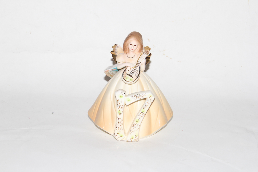 Set of "Birthday Girls" Ceramic Figurines