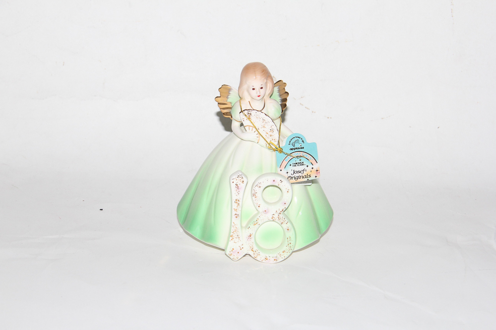 Set of "Birthday Girls" Ceramic Figurines