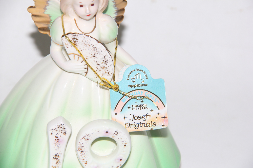 Set of "Birthday Girls" Ceramic Figurines