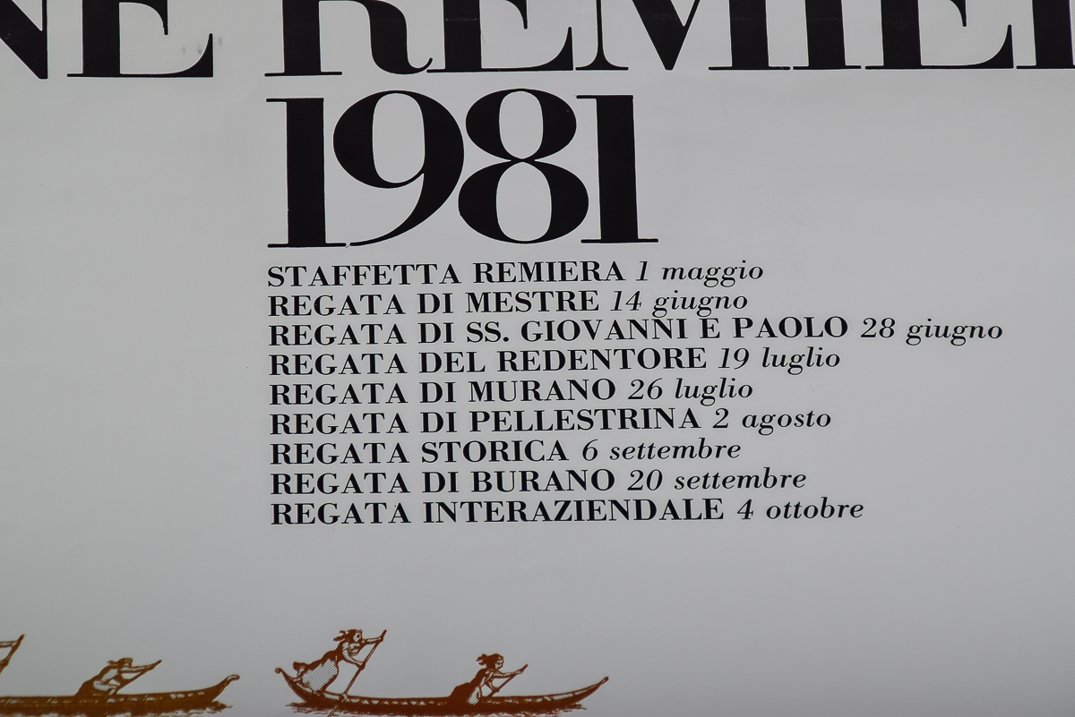 1981 Stagione Remiera Poster