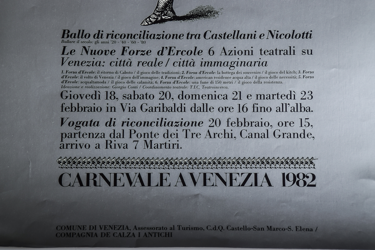 1982 Castellani E Nicoletti Carnevale A Venezia Poster