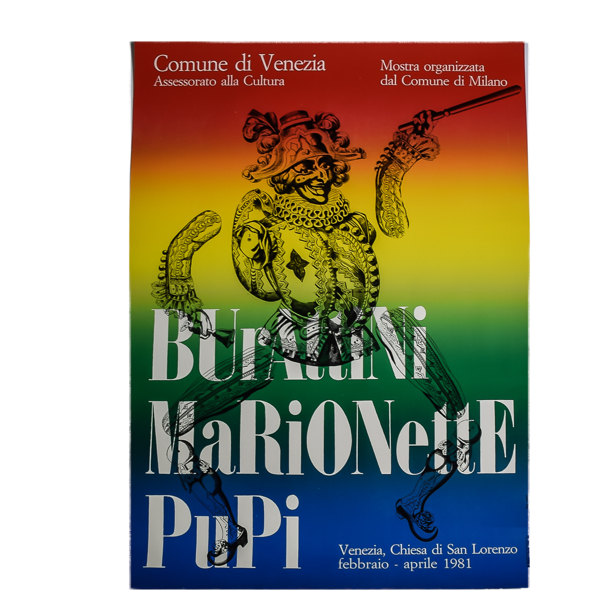 1981 Burattini, Marionette and Pupi Art Poster