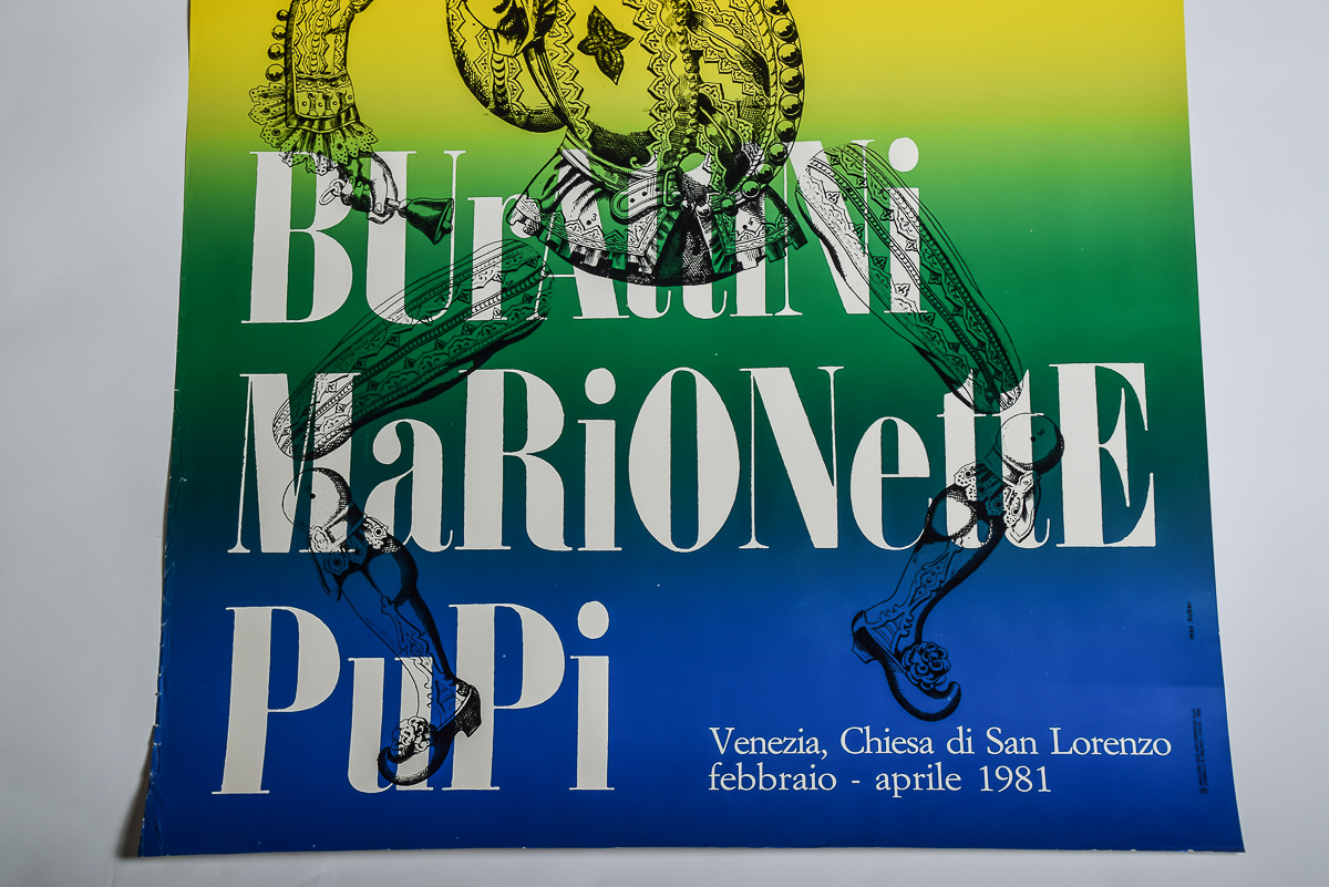 1981 Burattini, Marionette and Pupi Art Poster