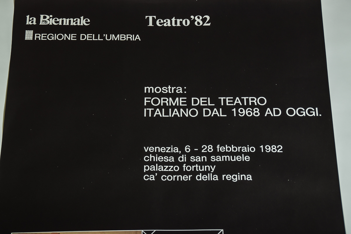 1982 Italian Theatre La Biennale Poster