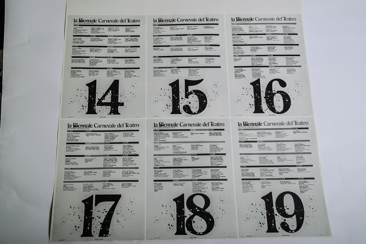 1980 Carnevale del Teatro Poster