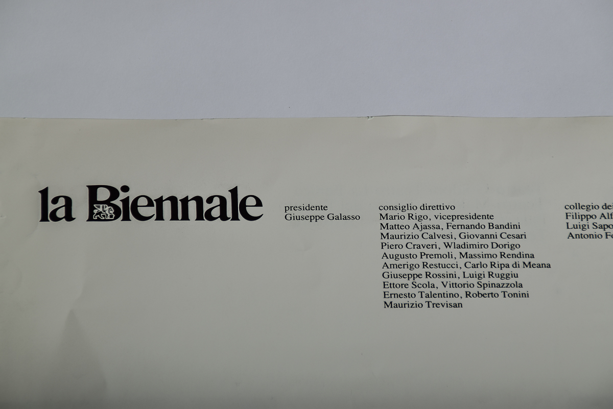 1980 Carnevale del Teatro Poster