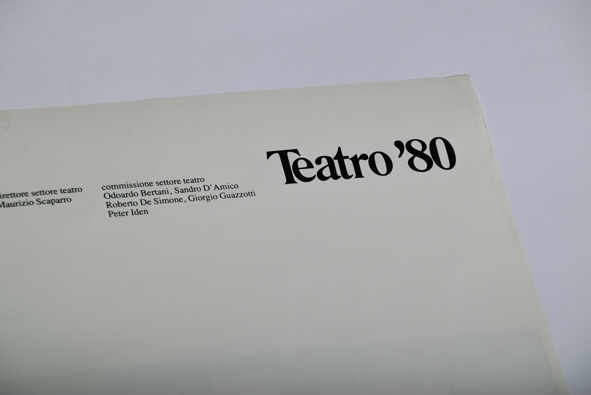 1980 Carnevale del Teatro Poster