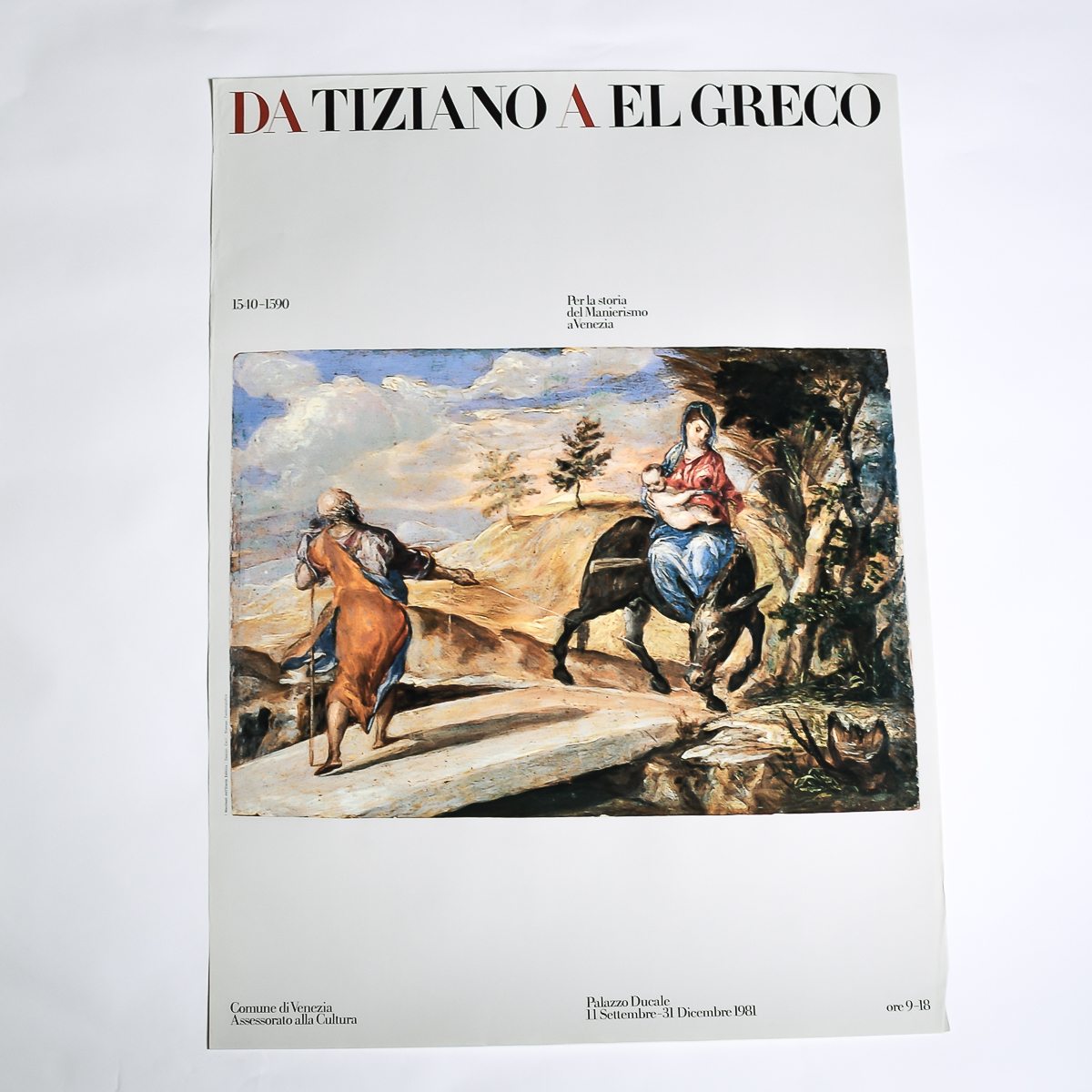 1981 From Tiziano to El Greco Exhibition Poster