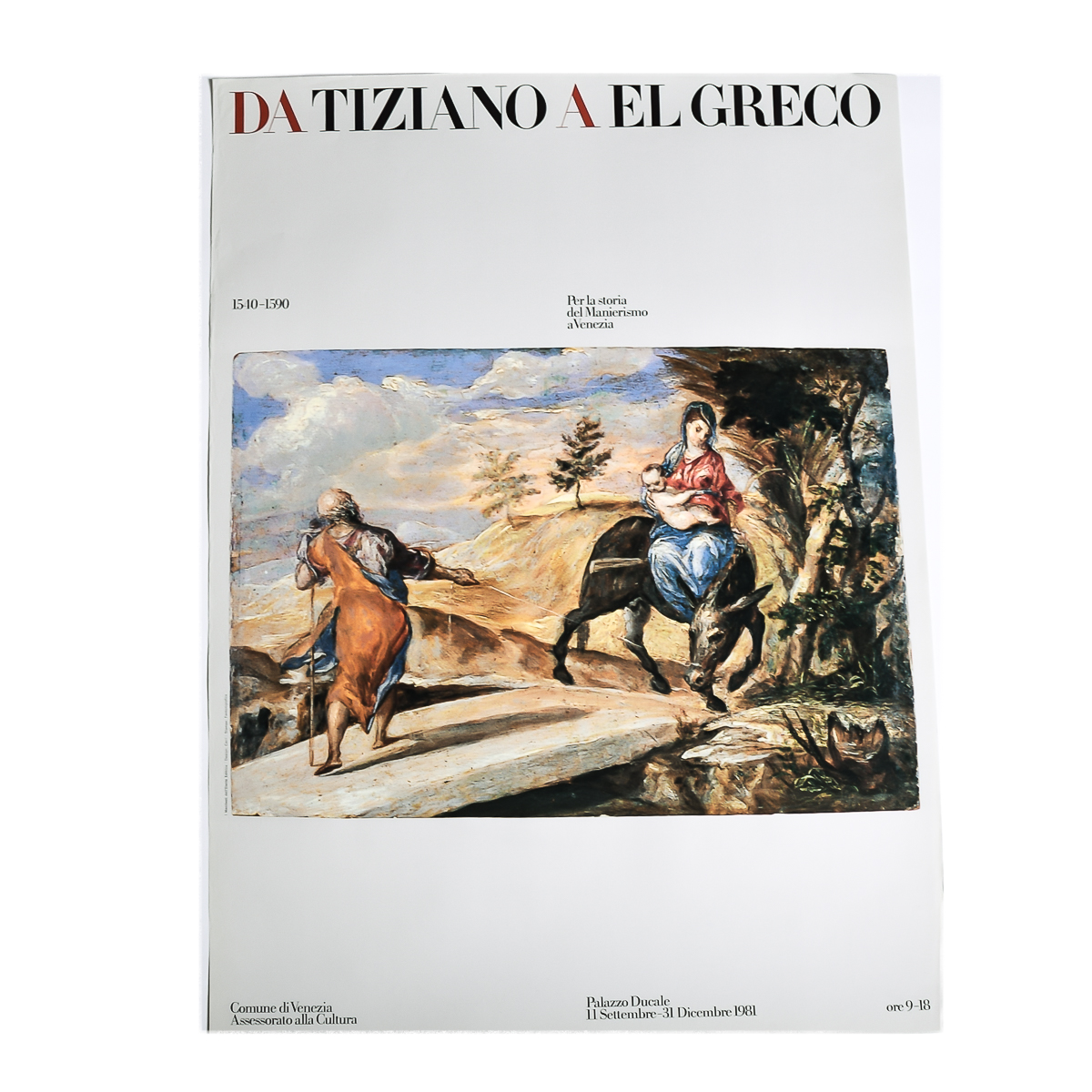 1981 From Tiziano to El Greco Exhibition Poster
