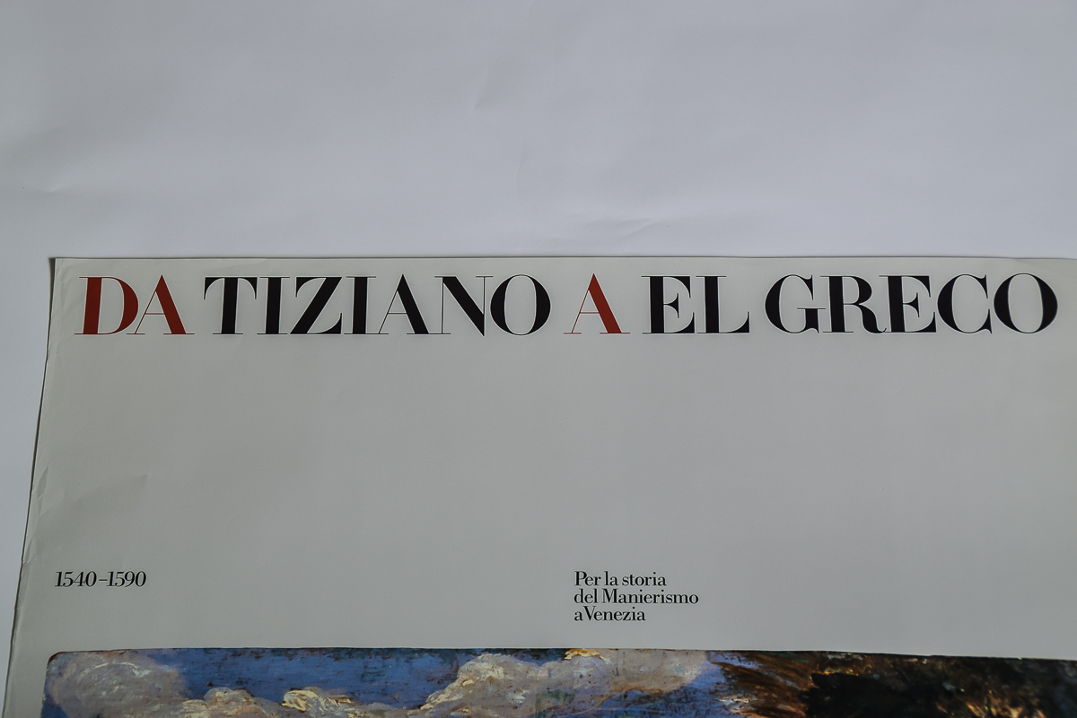 1981 From Tiziano to El Greco Exhibition Poster