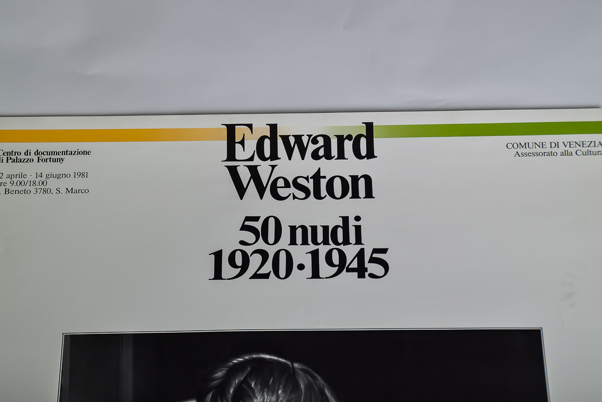 1981 Edward Weston Comune di Venezia Poster