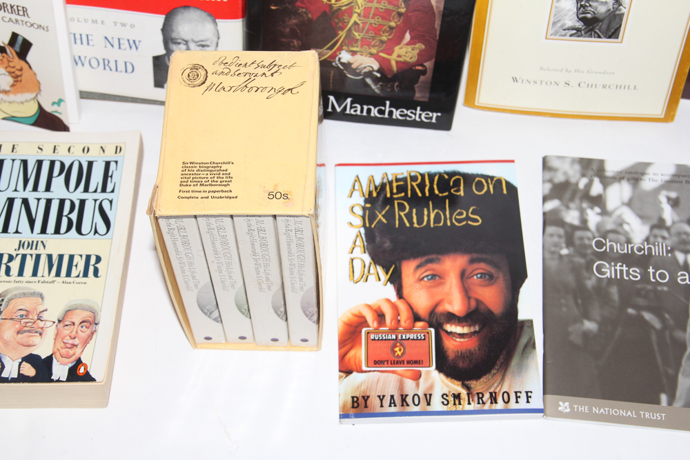 Eclectic Book Collection Featuring Sir Winston Churchill