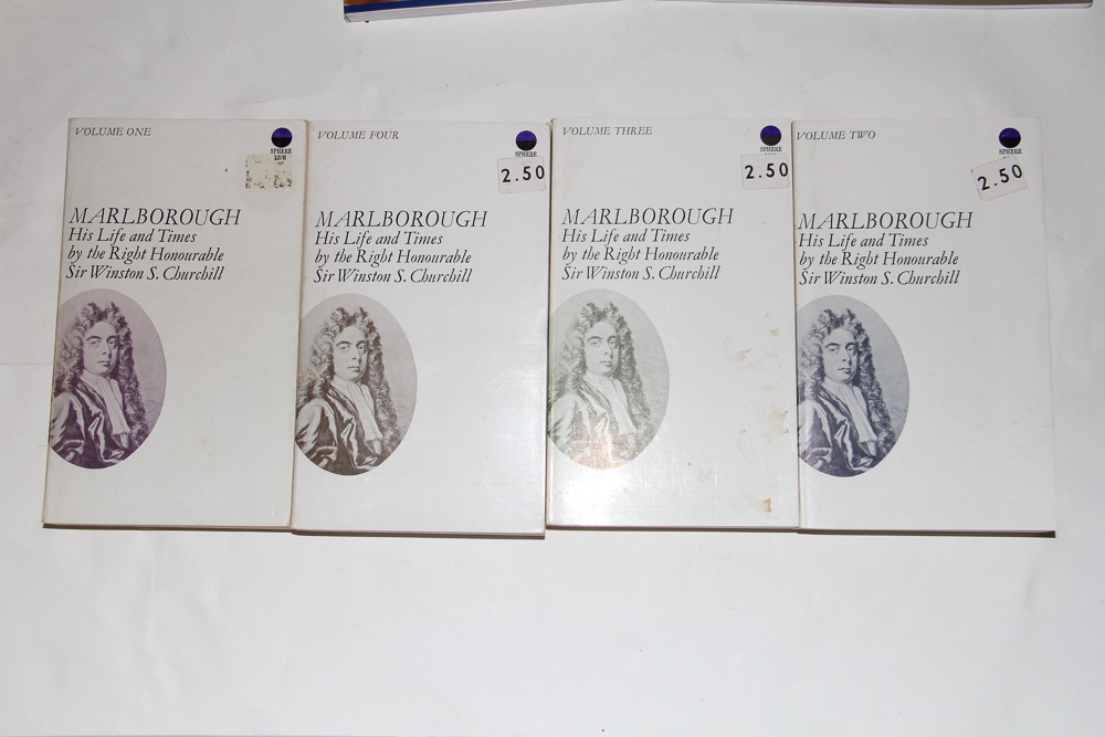 Eclectic Book Collection Featuring Sir Winston Churchill