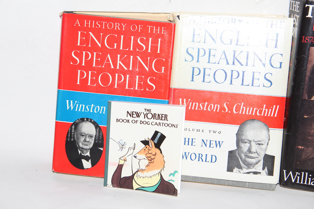 Eclectic Book Collection Featuring Sir Winston Churchill