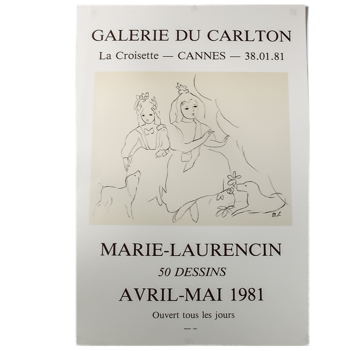 1981 French Marie-Laurencin Art Poster