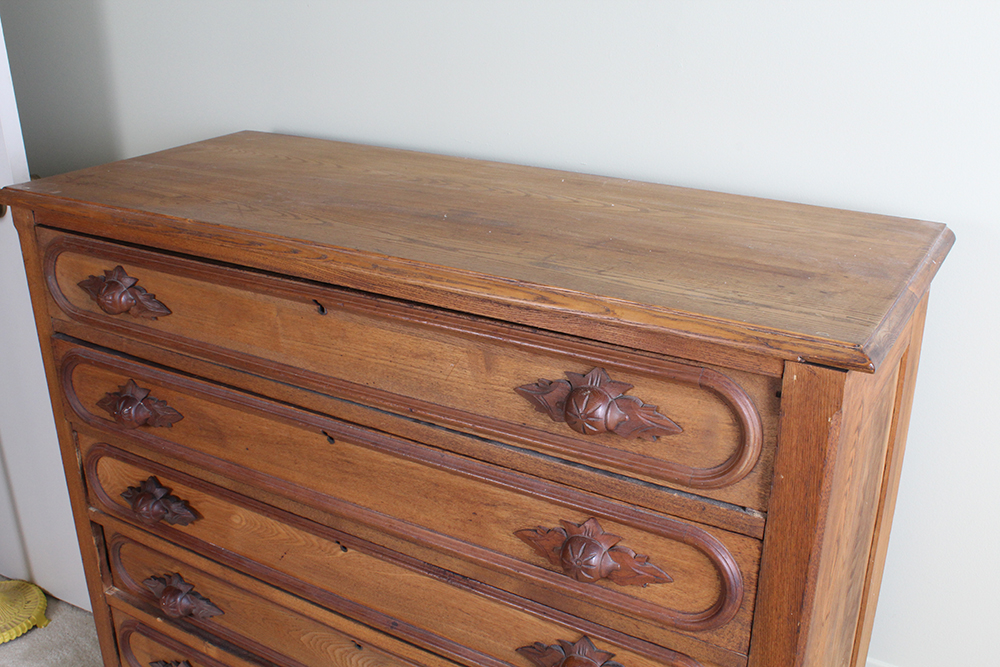 Victorian Eastlake Oak Dresser