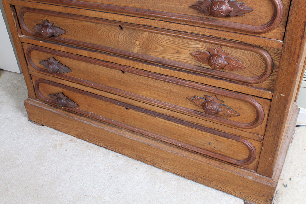 Victorian Eastlake Oak Dresser