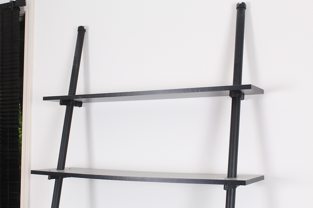 Leaning Bookcase with Graduated Shelves