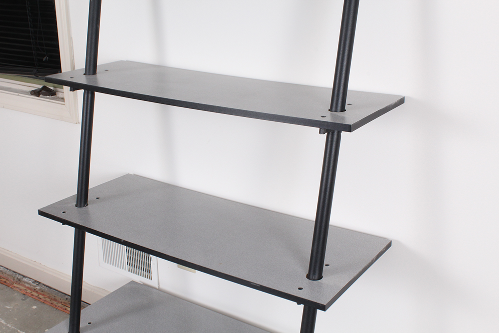 Leaning Bookcase with Graduated Shelves