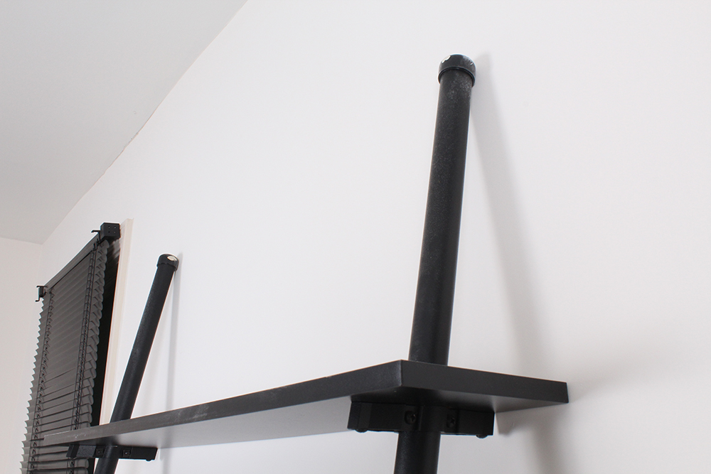 Leaning Bookcase with Graduated Shelves