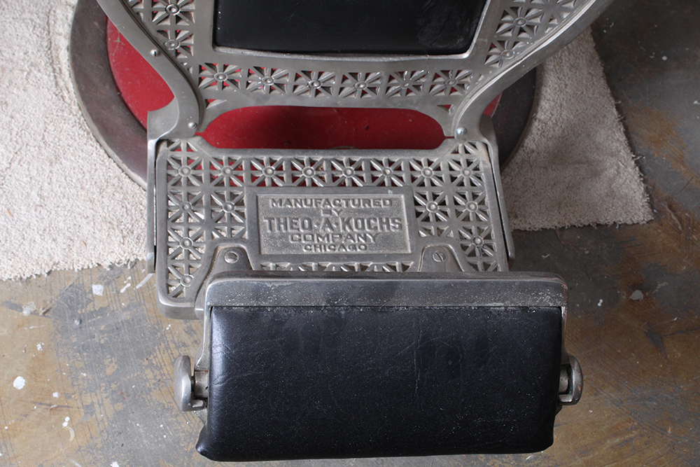 Vintage Theo-A-Kochs Barber Chair