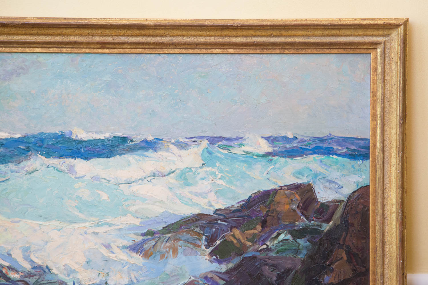 Frank H. Myers Signed Oil on Cavas Painting "Eddies and Swirls"