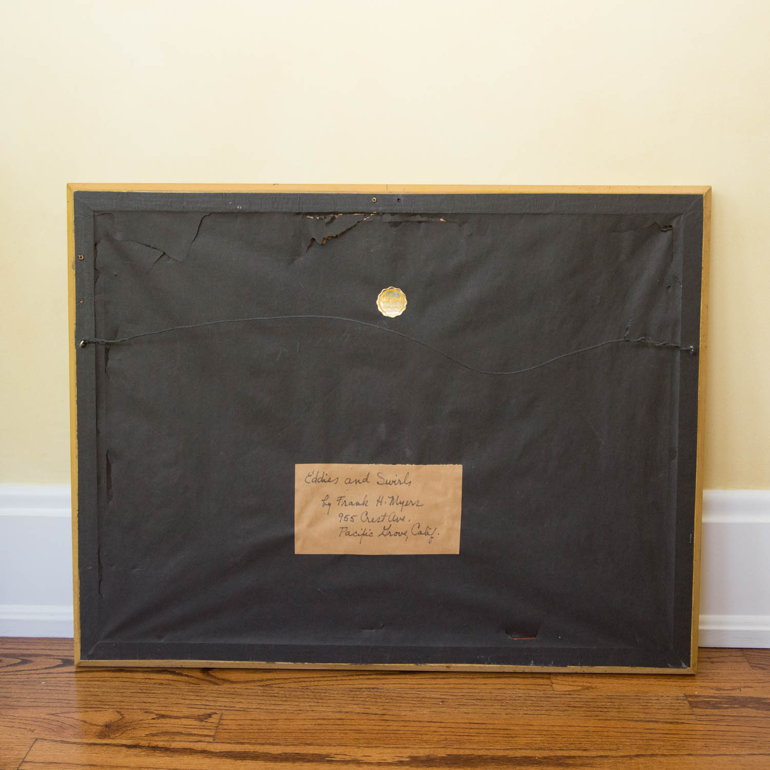 Frank H. Myers Signed Oil on Cavas Painting "Eddies and Swirls"