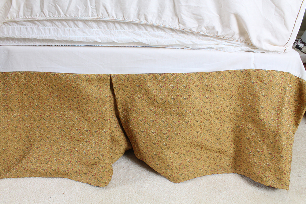 Mid-Century Modern King Bed Frame, Mattress and Linens