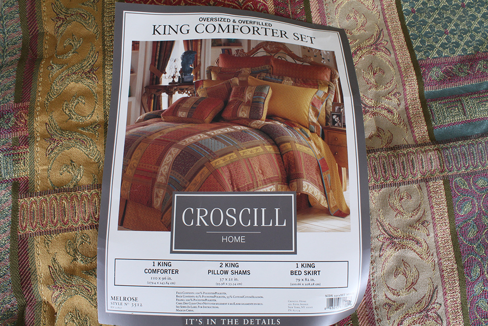 Mid-Century Modern King Bed Frame, Mattress and Linens