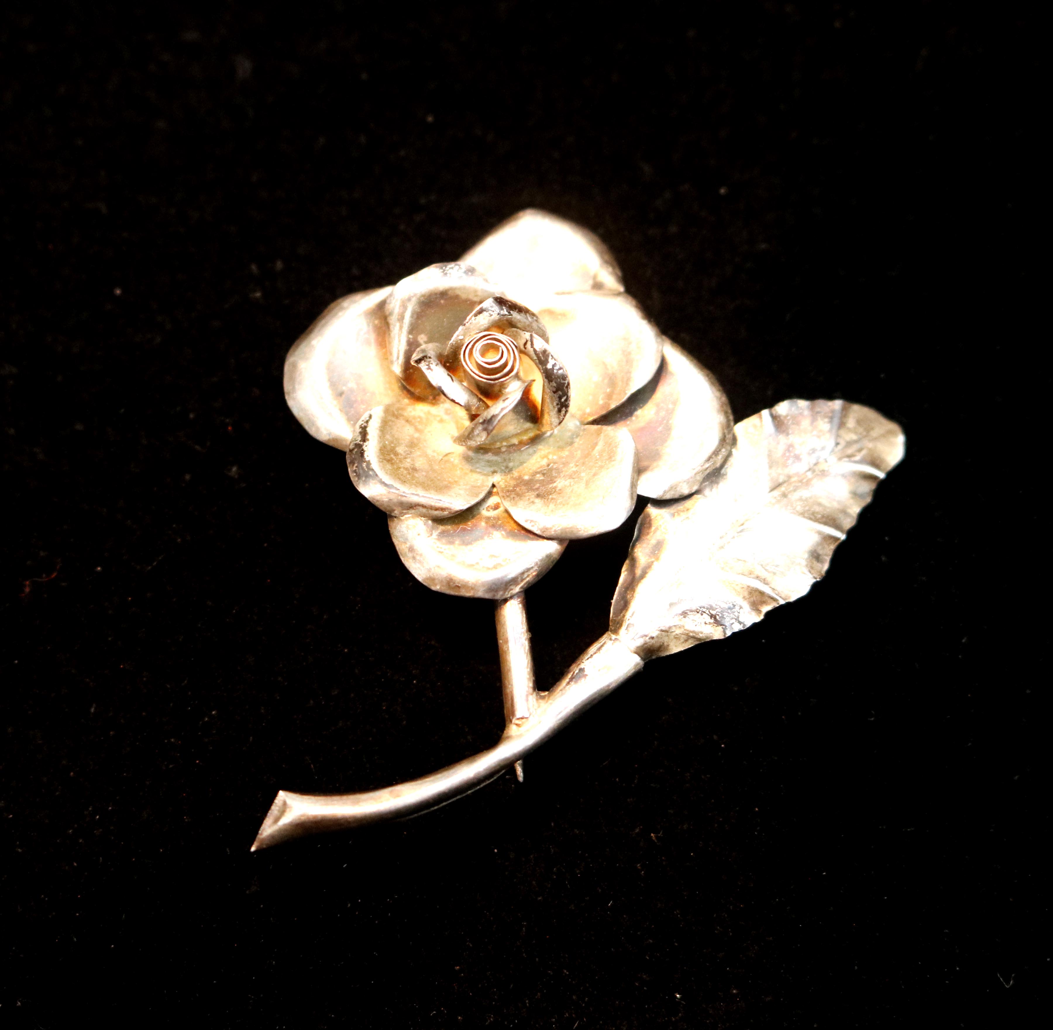 Pair of Sterling Silver Pins