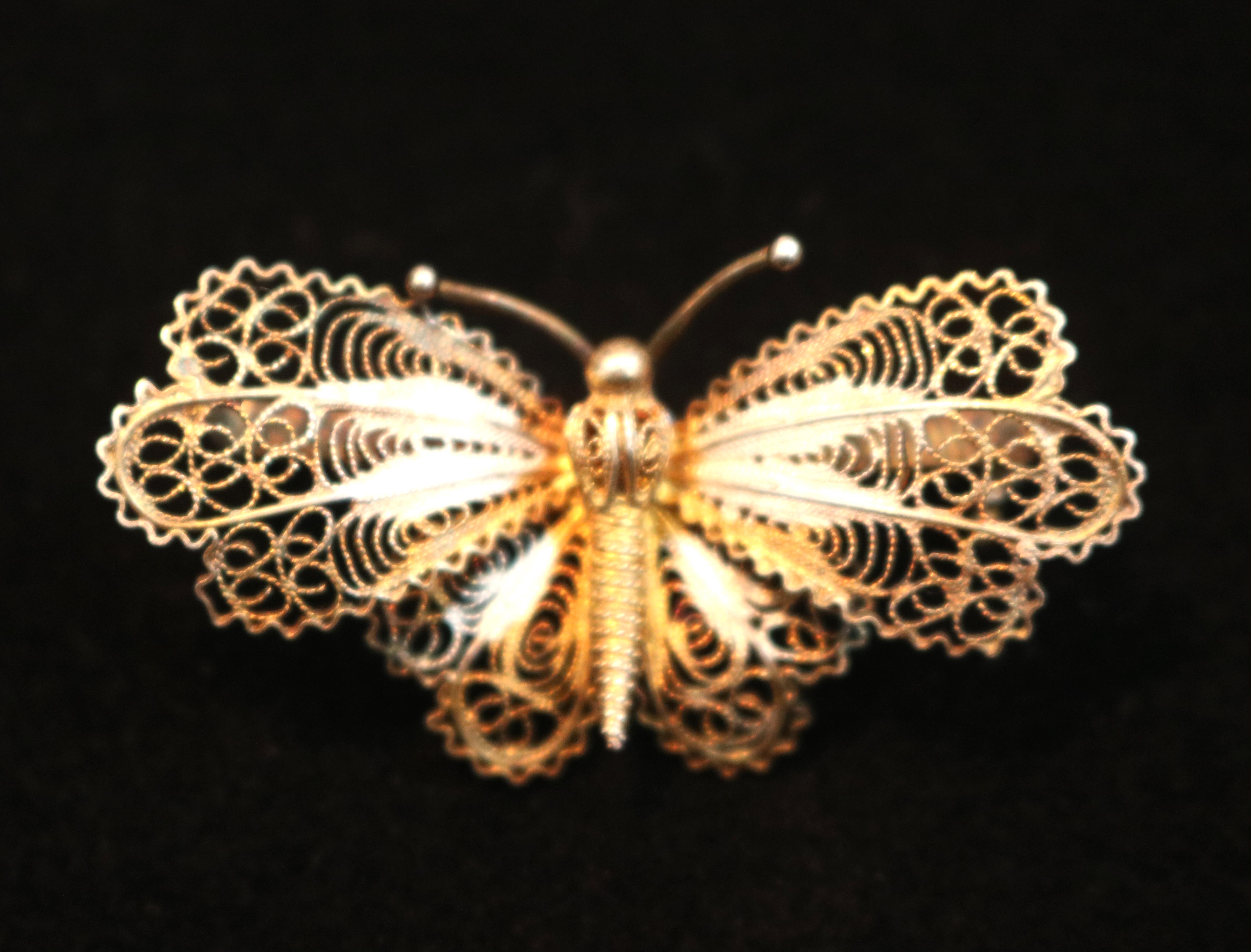 Pair of Sterling Silver Pins