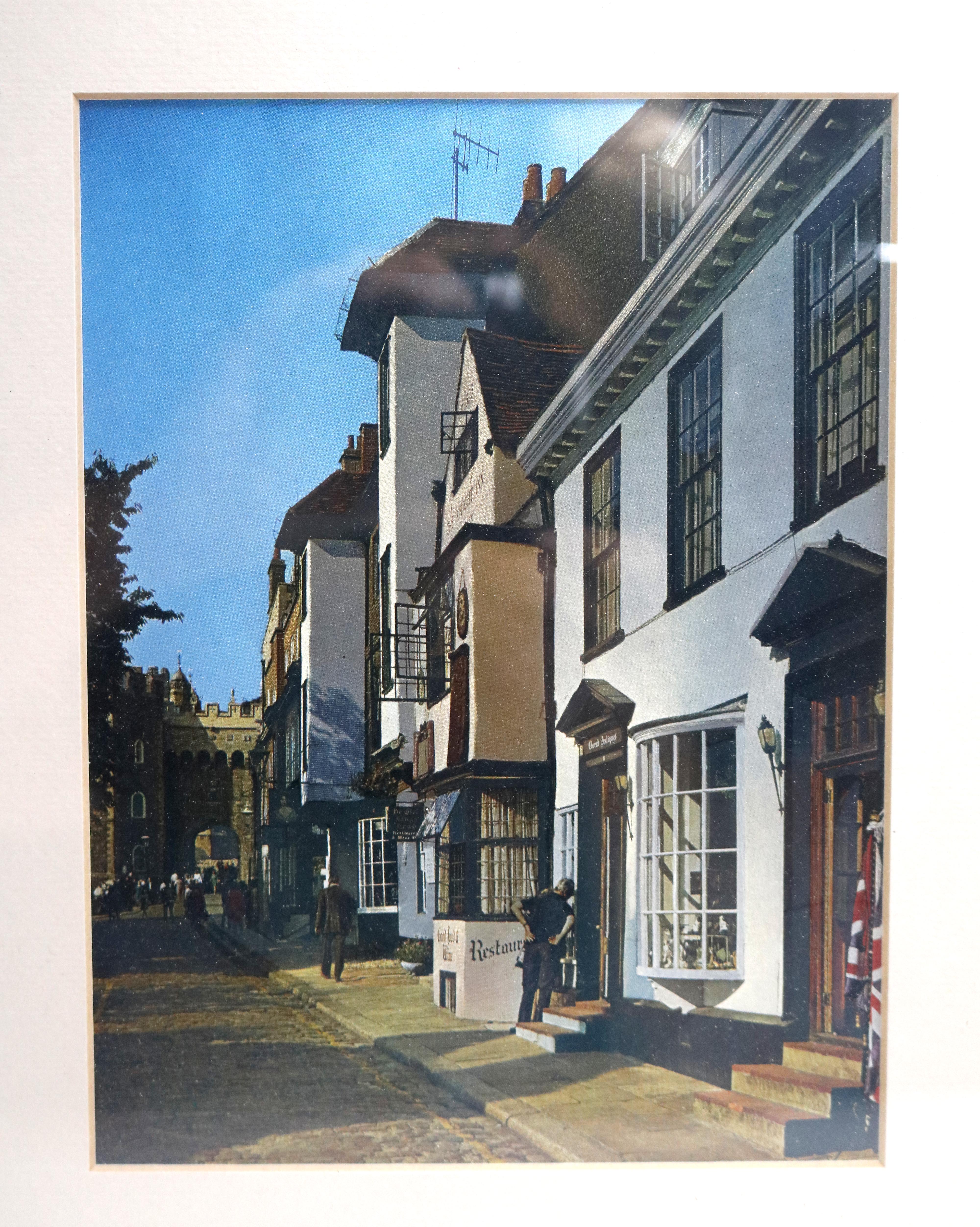 Vintage Framed City Scene Photographs