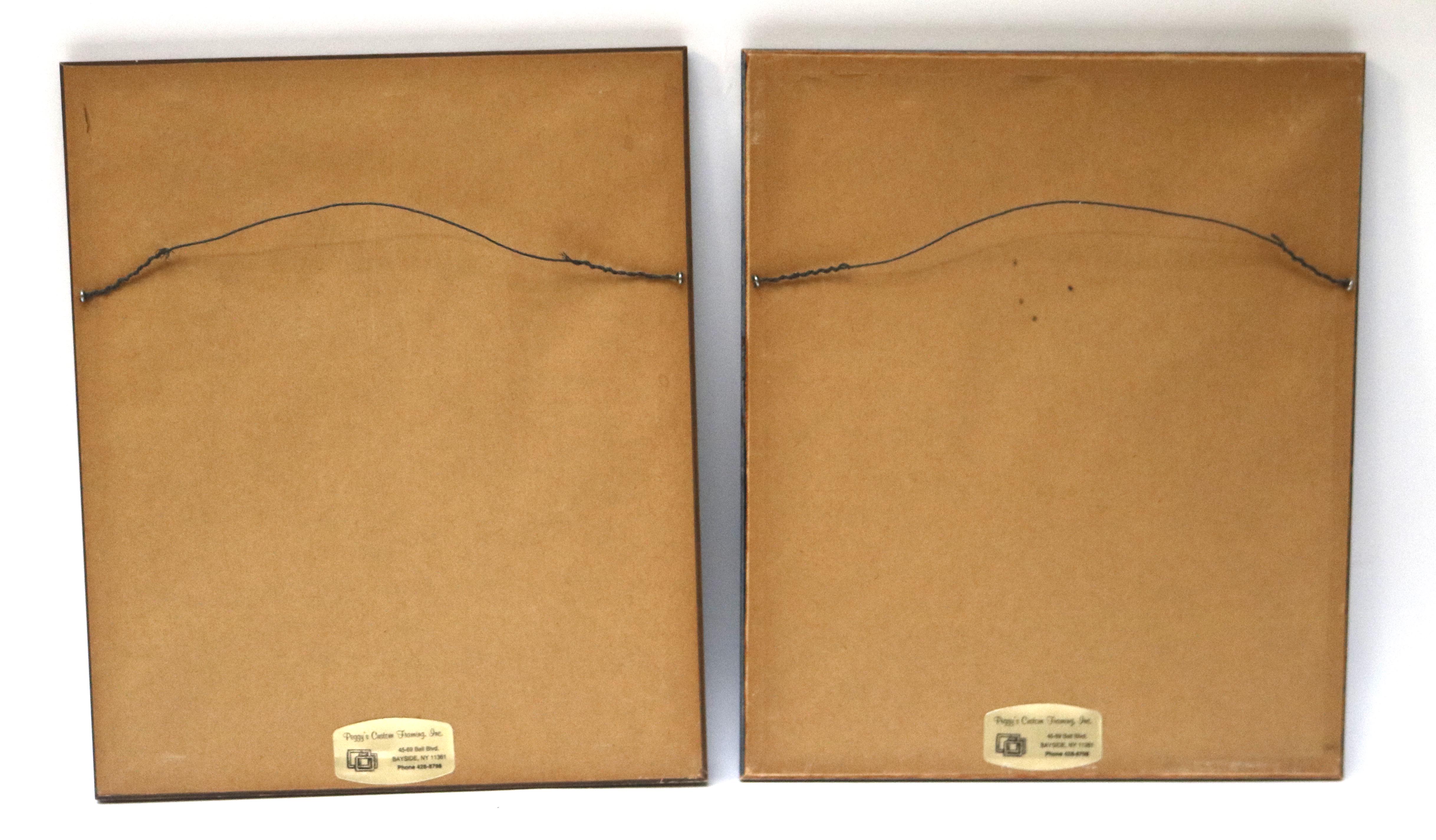 Vintage Framed City Scene Photographs