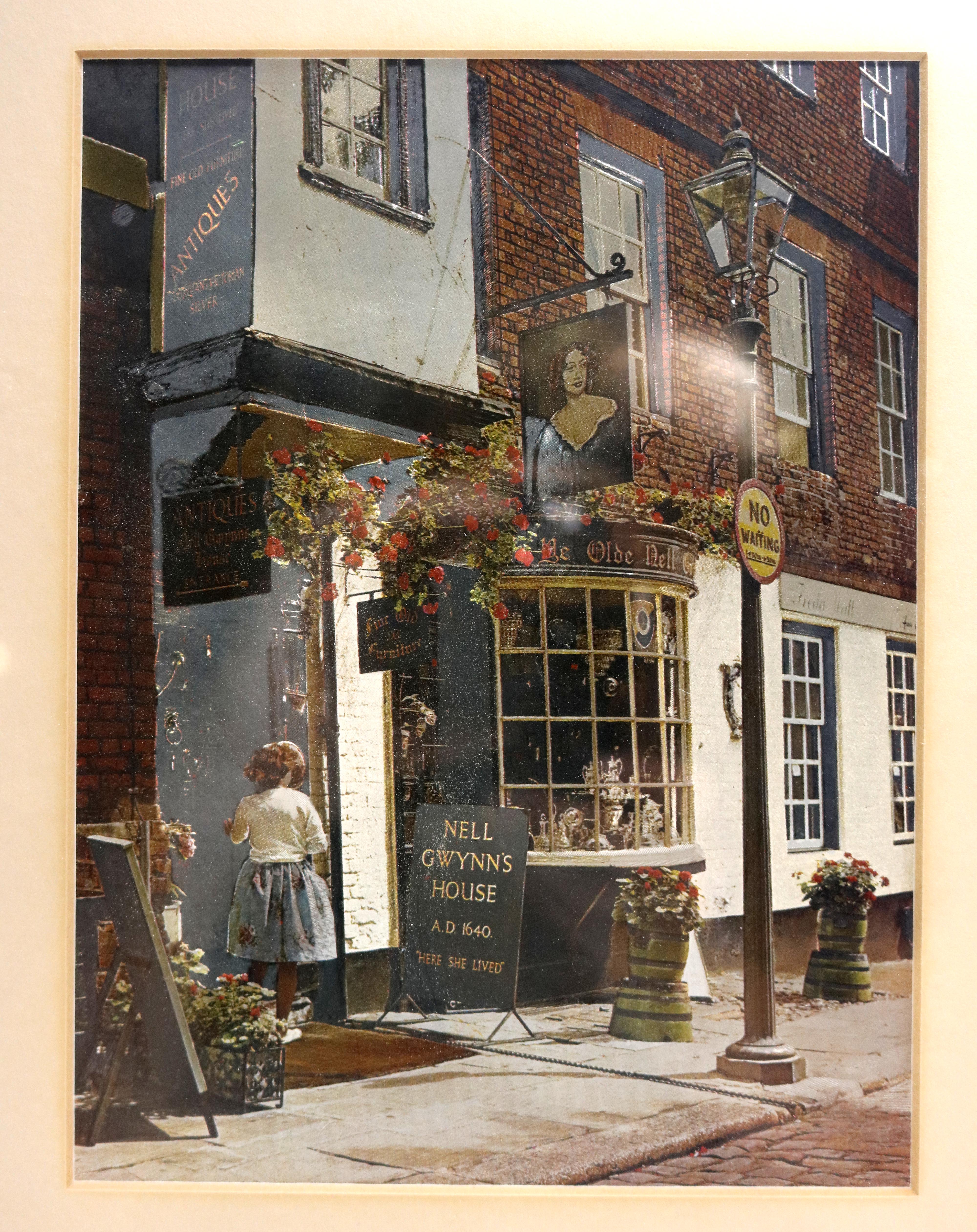 Vintage Framed City Scene Photographs