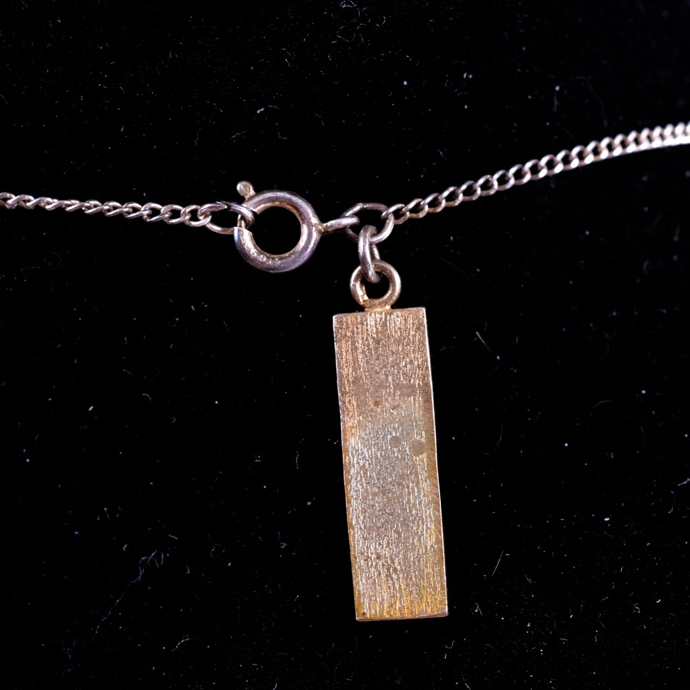 Sterling and Art Glass Necklace and Ring by Terika Blake