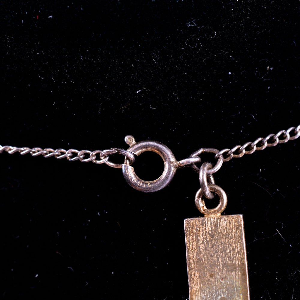 Sterling and Art Glass Necklace and Ring by Terika Blake