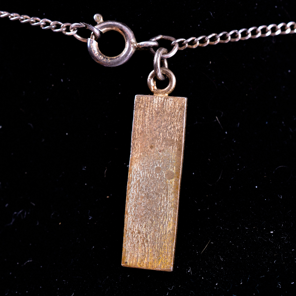 Sterling and Art Glass Necklace and Ring by Terika Blake