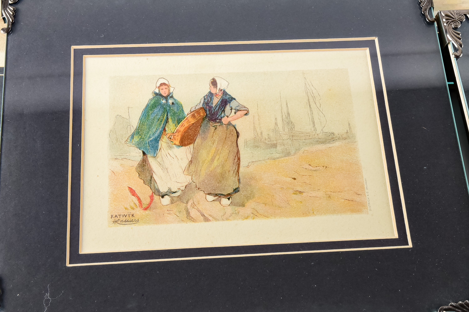 Collection of Vintage Framed H. Kassiers Prints