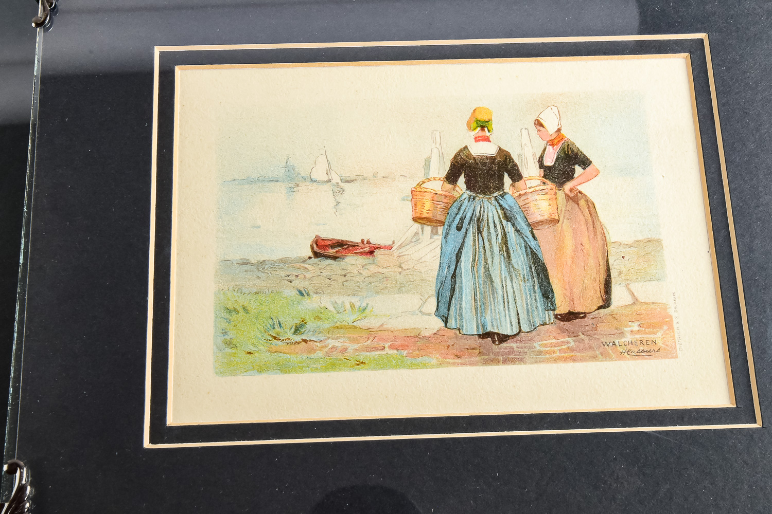 Collection of Vintage Framed H. Kassiers Prints