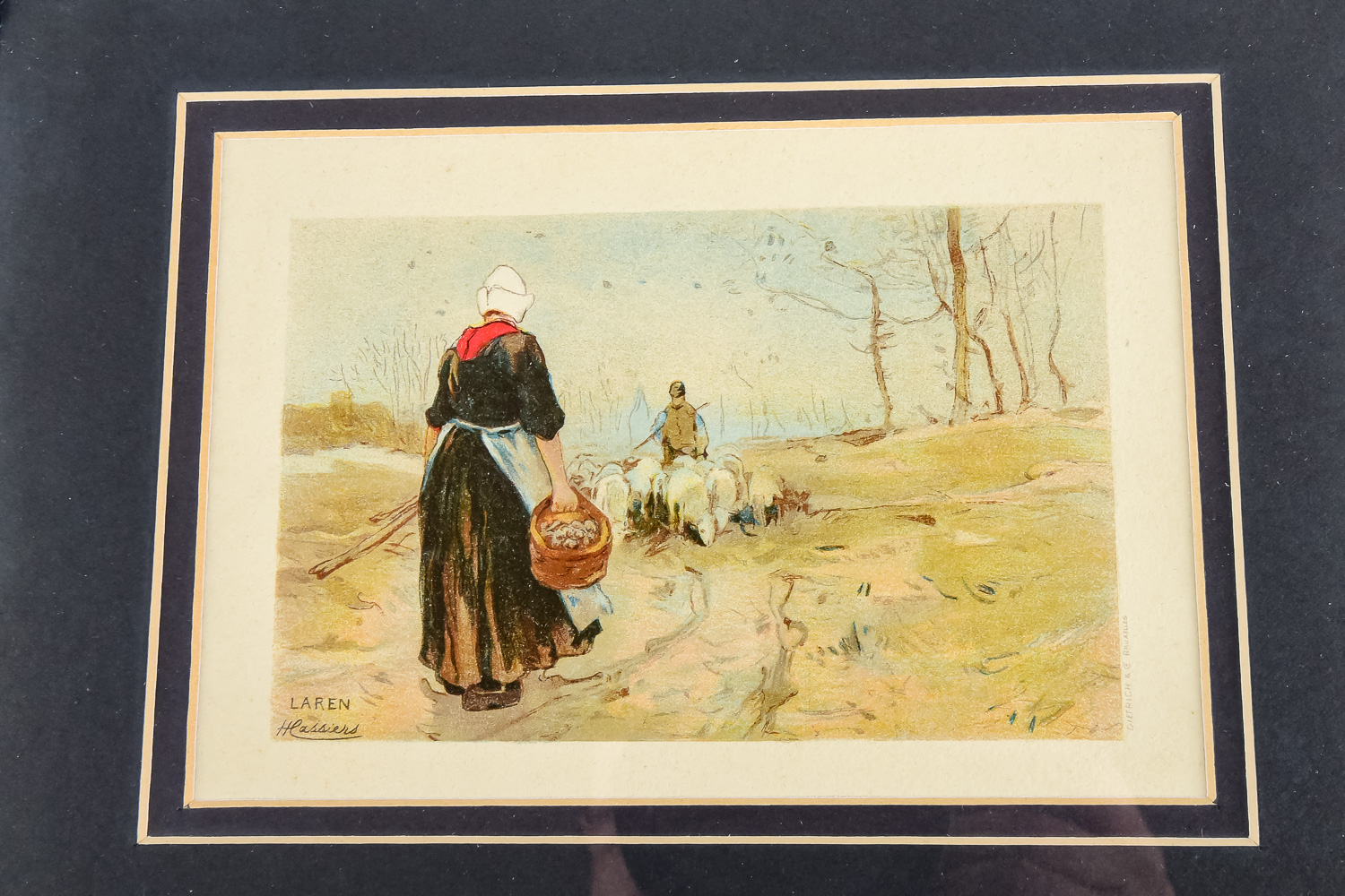 Collection of Vintage Framed H. Kassiers Prints
