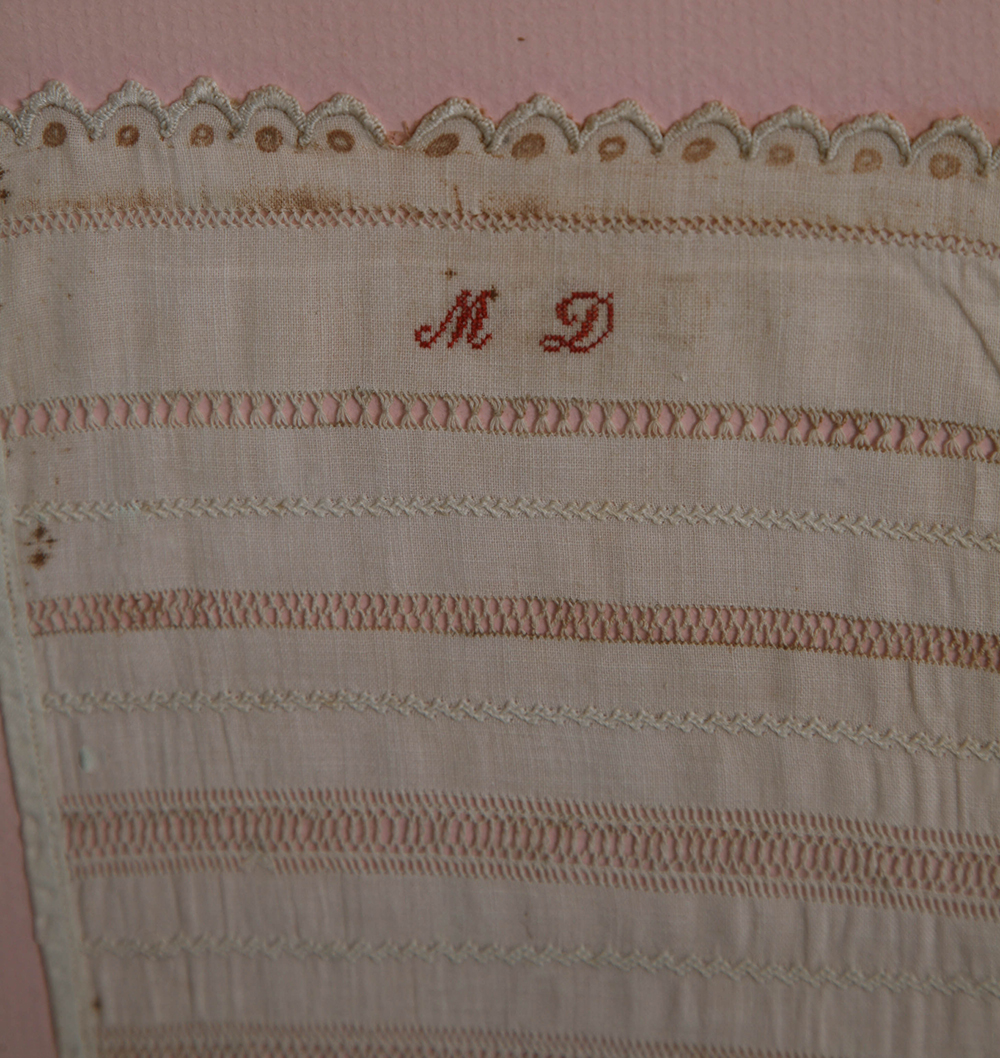 Framed Vintage Stitch and Embroidery Sampler