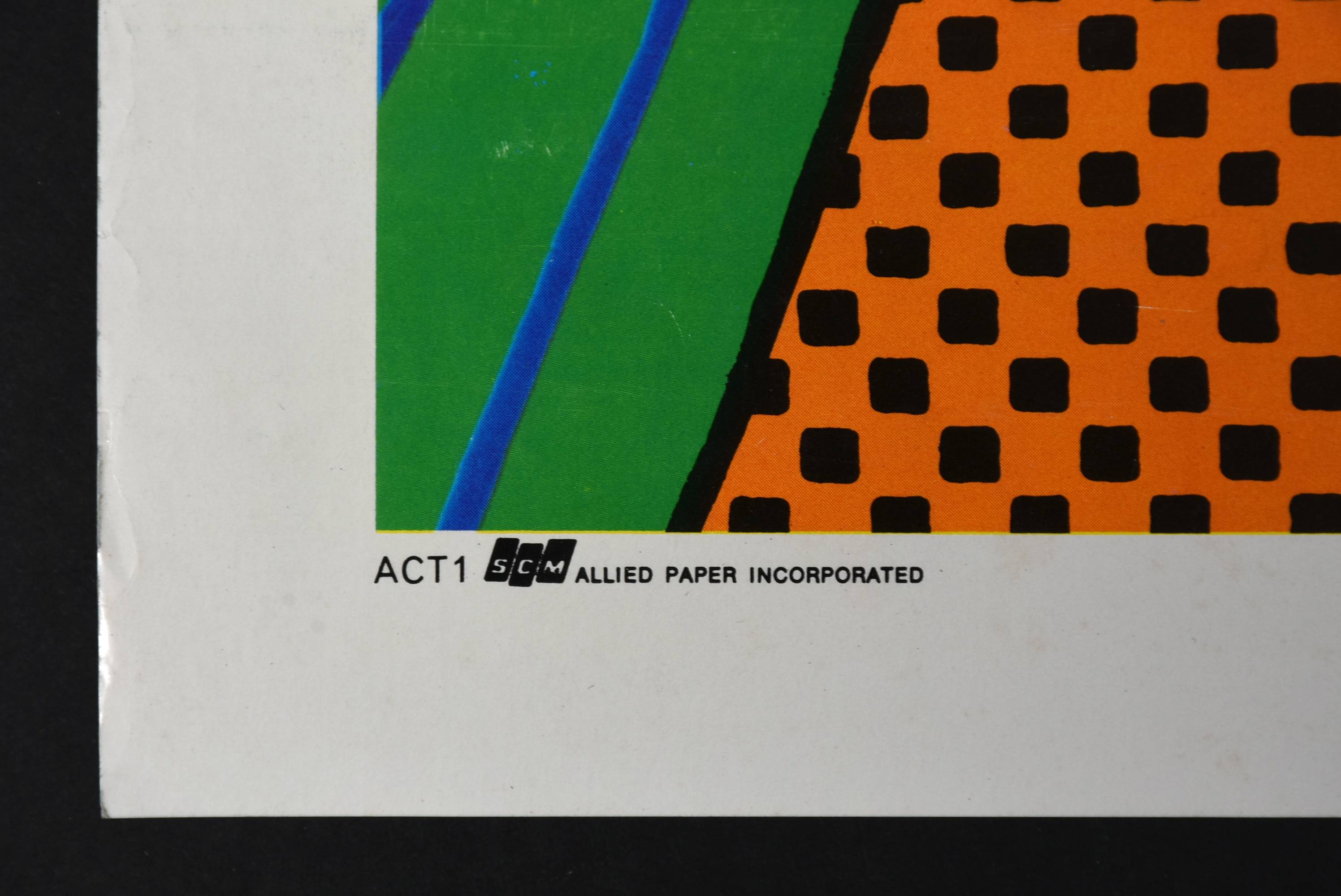 Vintage 1960s Psychedelic Couple Poster